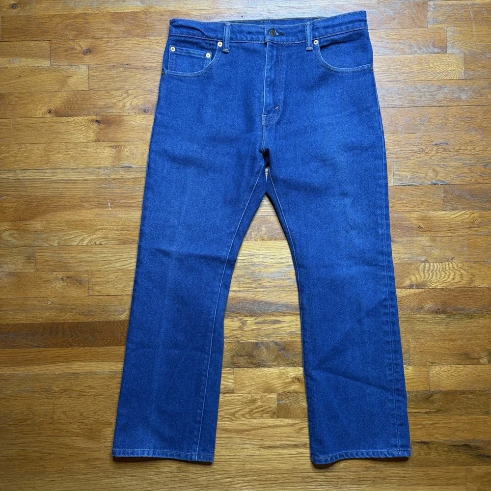 Levis 517 Jeans Men 34x29 Boot Cut Blue Denim‎ Cowboy Rodeo Western Classic
